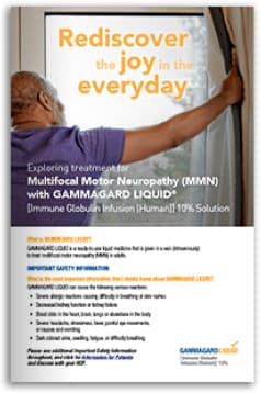 GAMMAGARD LIQUID treatment brochure.