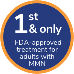 GAMMAGARD LIQUID is the 1st and only FDA-approved treatment for adults with MMN.