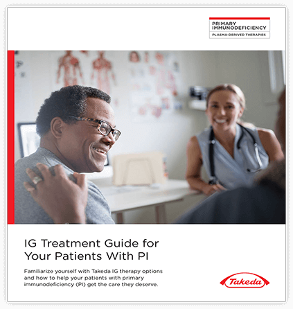 Thumbnail image of "IG Treatment Guide for Your Patient With PI" PDF.